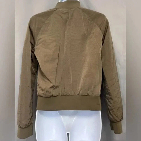 Lululemon Non-Stop Reversible Bomber Jacket Coat in Color Frontier Tan Size 6 - Picture 9 of 11